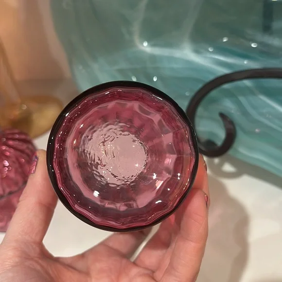 Set of vintage art glass